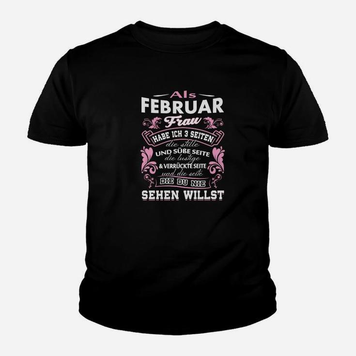 Februar Geburtstags-Kinder Tshirt für Damen, Lustige Spruch Tee