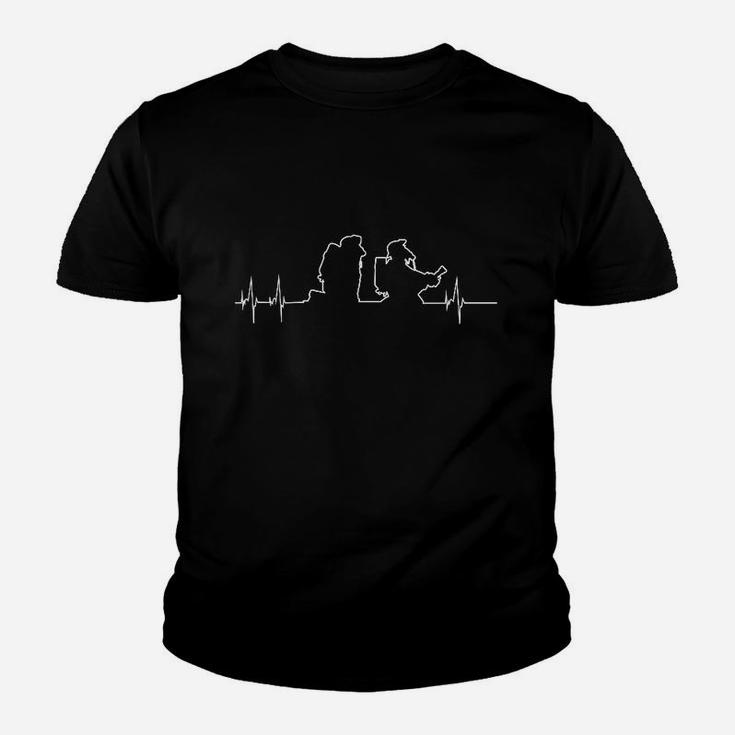 Feuerwehr Frau Heartbeat-herzschlag Kinder T-Shirt