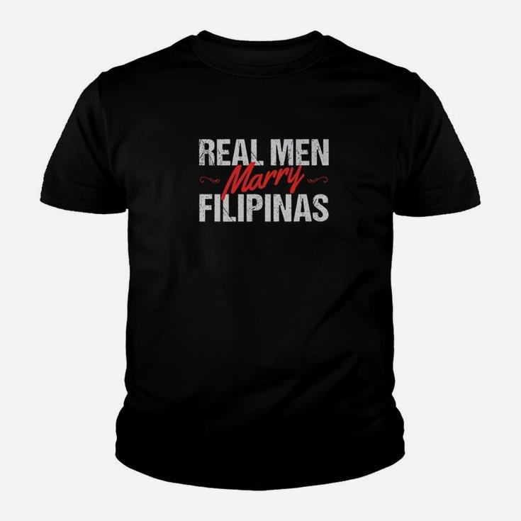 Filipina Husband Boyfriend Fiance Gift Real Men Kid T-Shirt