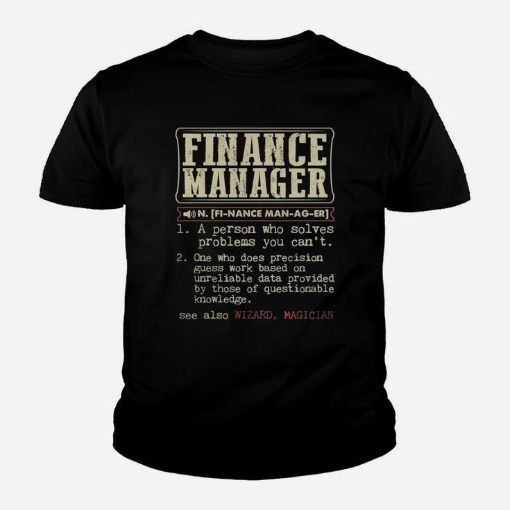 Finance Manager Dictionary Term T-shirt Kid T-Shirt