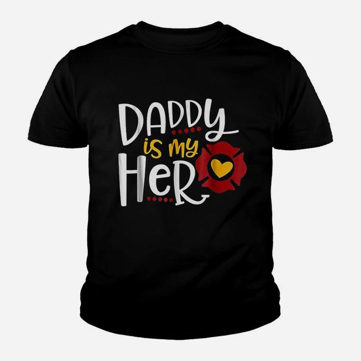Firefighter Father Day Daddy Is My Hero Kid T-Shirt
