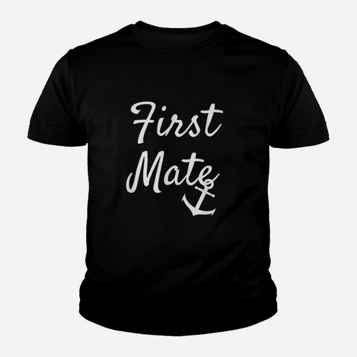 First Mate Matching Couple Cruise Boating Kid T-Shirt
