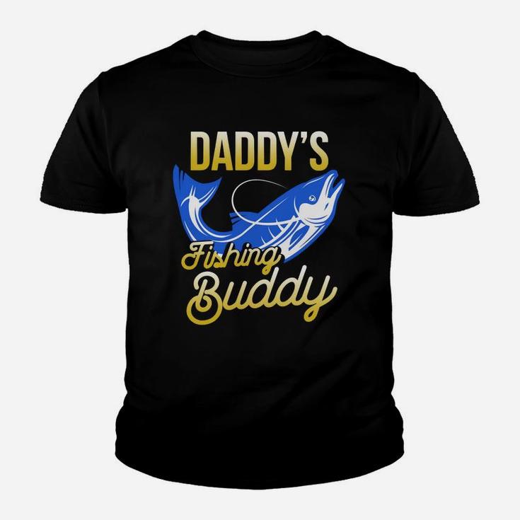 Fitted Daddys Fishing Buddy Shirt Kids Fishing Nature Kid T-Shirt