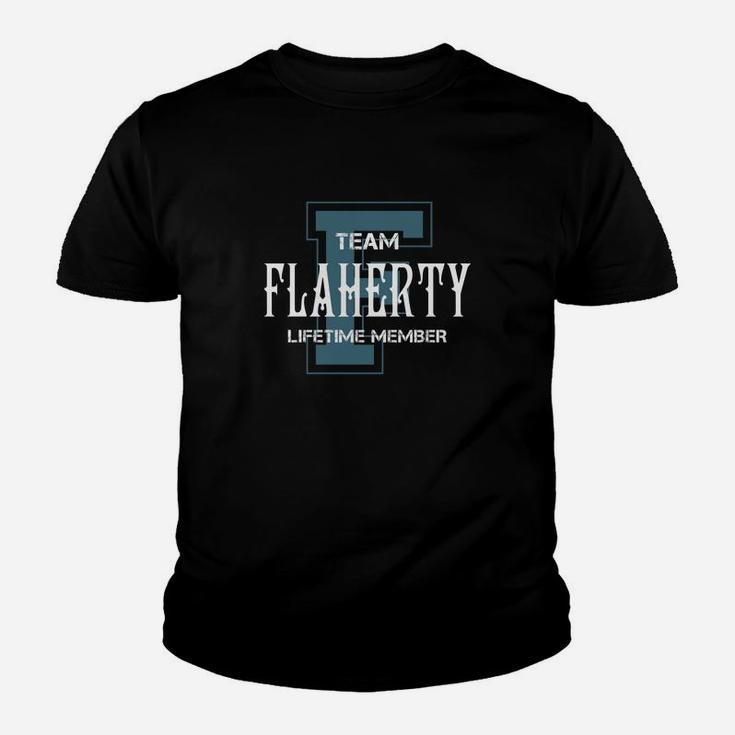 Flaherty Shirts - Team Flaherty Lifetime Member Name Shirts Kid T-Shirt