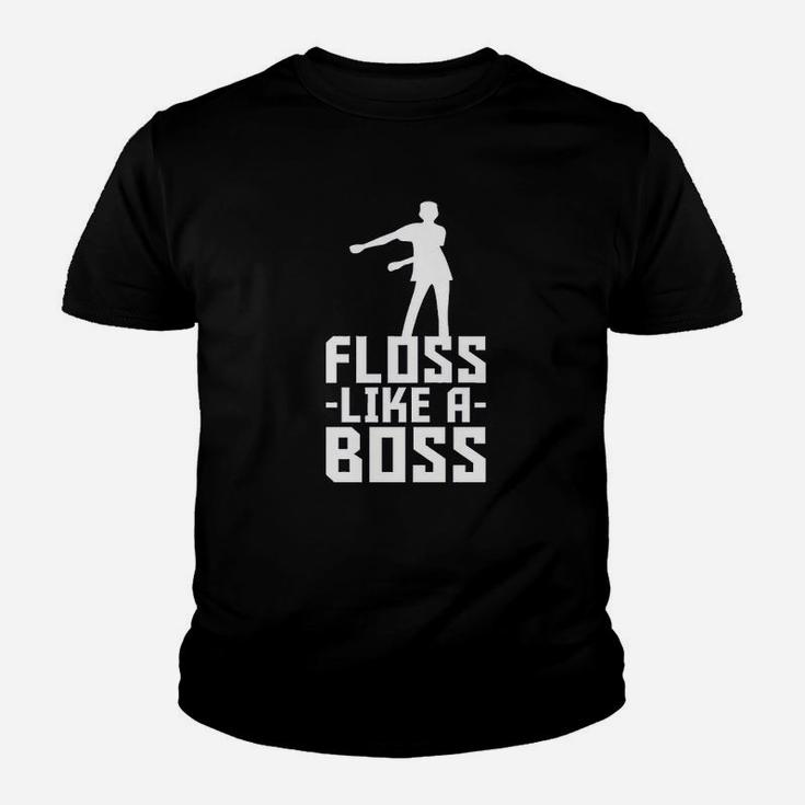 Floss Like A Boss Flossin Dance Funny Emote Kid T-Shirt