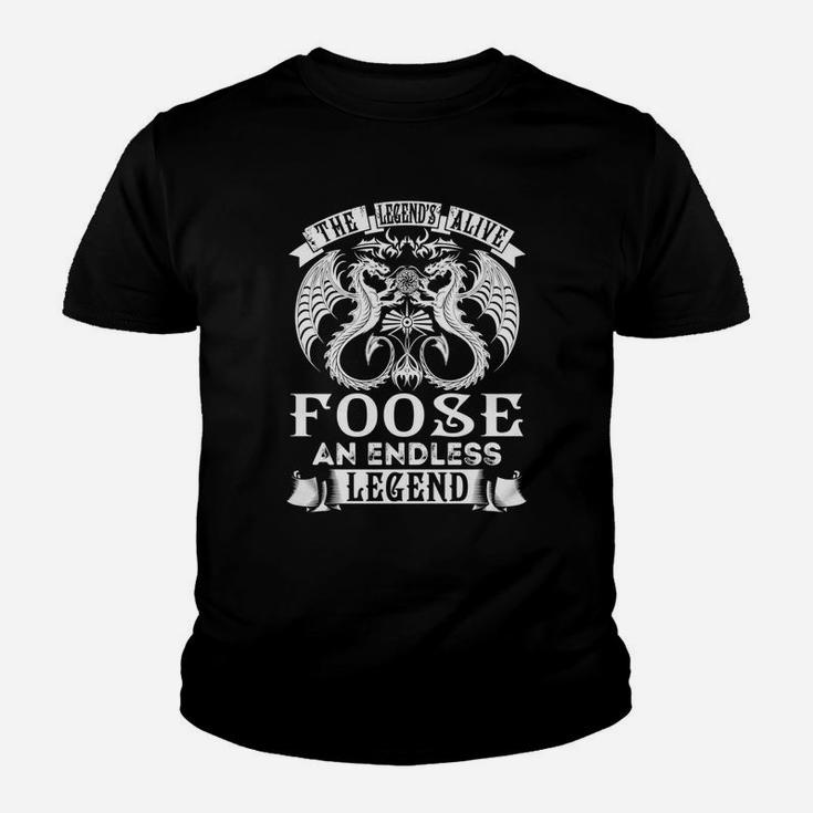 Foose Shirts - Legend Is Alive Foose An Endless Legend Name Shirts Kid T-Shirt