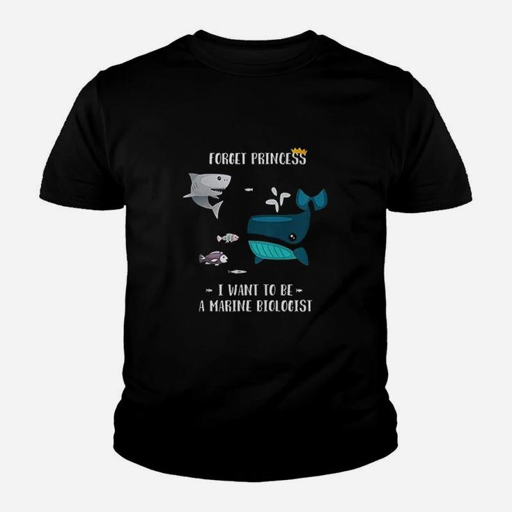 Forget Princess I Want To Be A Marine Biologist Kid T-Shirt