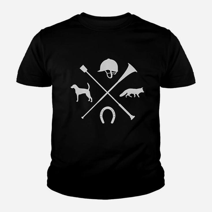 Fox Hunting Gift For Huntsman Master Of Hound Fox Hunter Kid T-Shirt