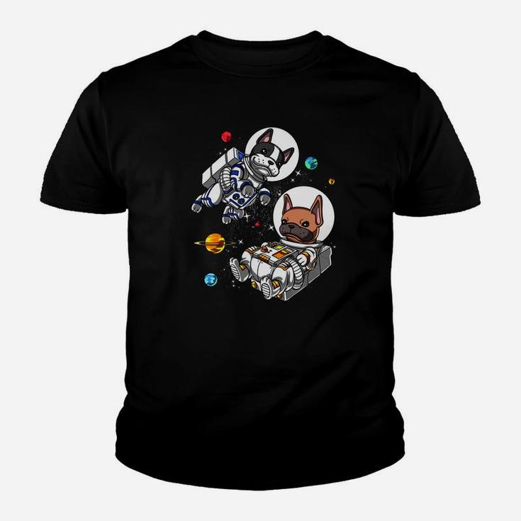 French Bulldog Space Astronaut Funny Cosmic Dog Premium Kid T-Shirt