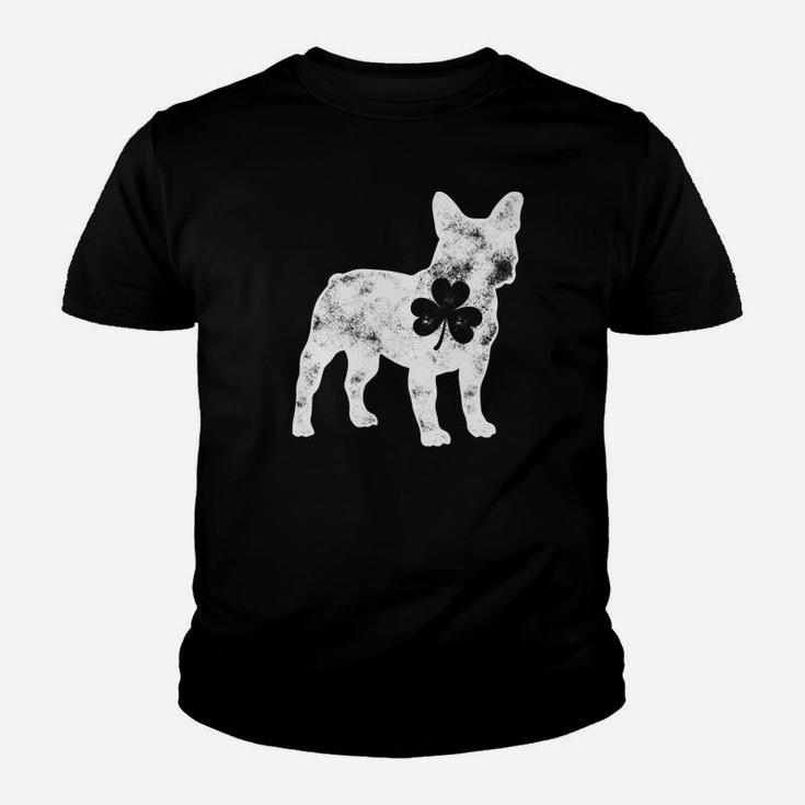 French Bulldog St Patricks Day Men Dog Shamrock Gift Kid T-Shirt