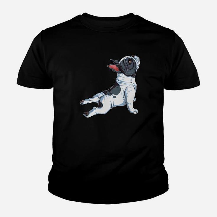 French Bulldog Yoga Frenchie Namaste Men Funny Gift Kid T-Shirt