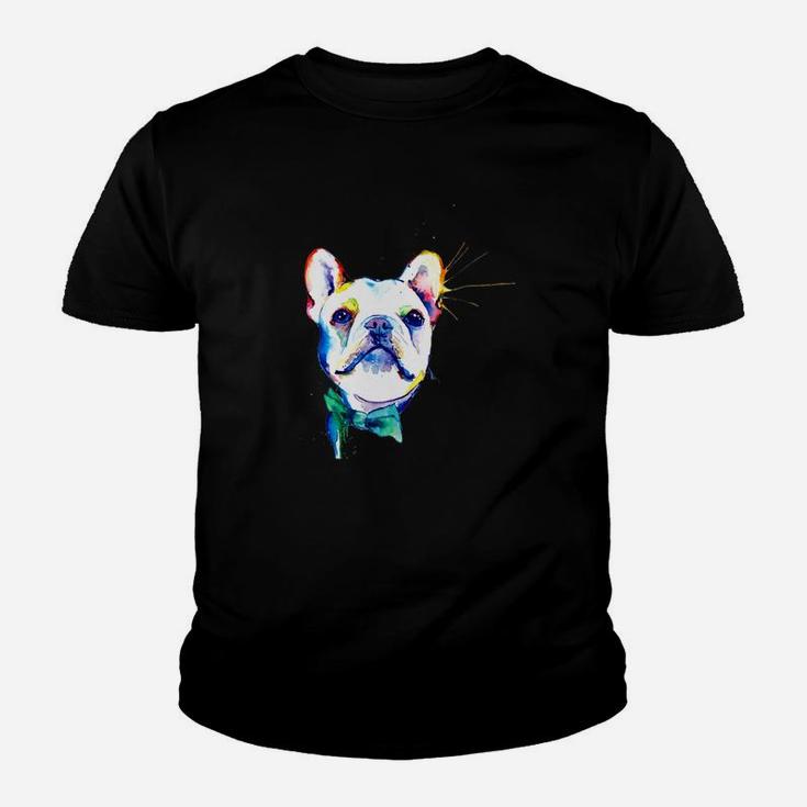 Frenchie Gift Frenchie Artistic Funny Dog Breed Kid T-Shirt