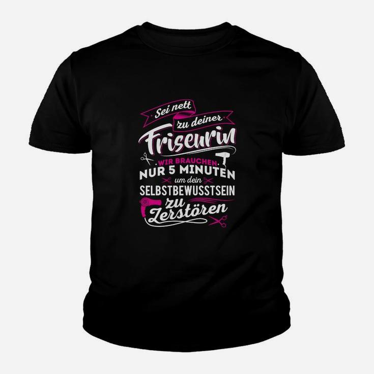 Friseurin Frisörin Friseuse Kinder T-Shirt