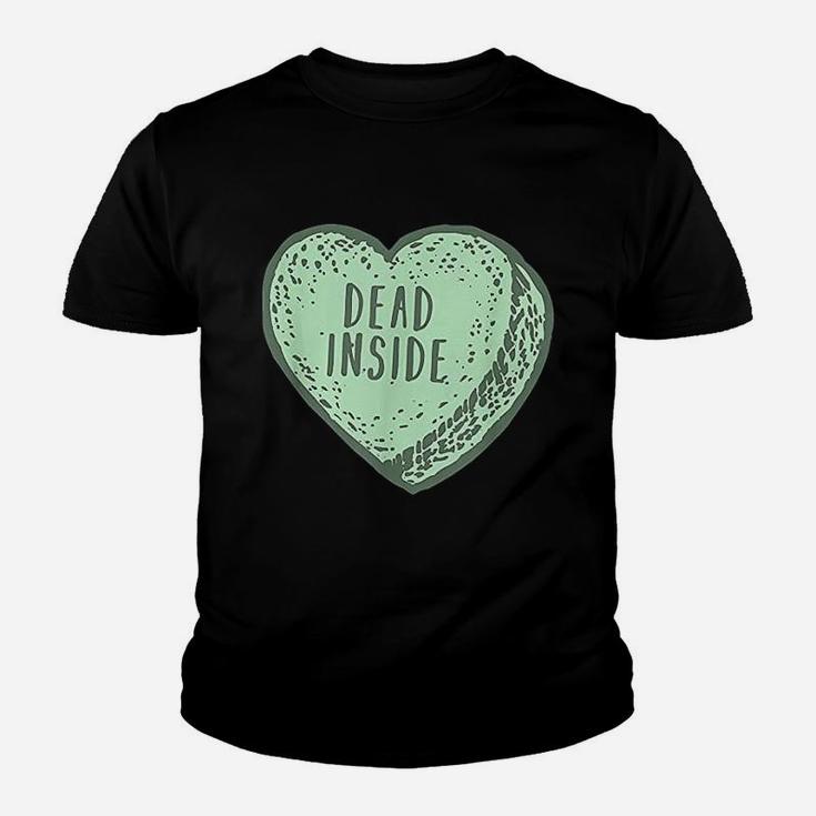 Funny Anti Valentines Day Gift Design With Candy Heart Kid T-Shirt