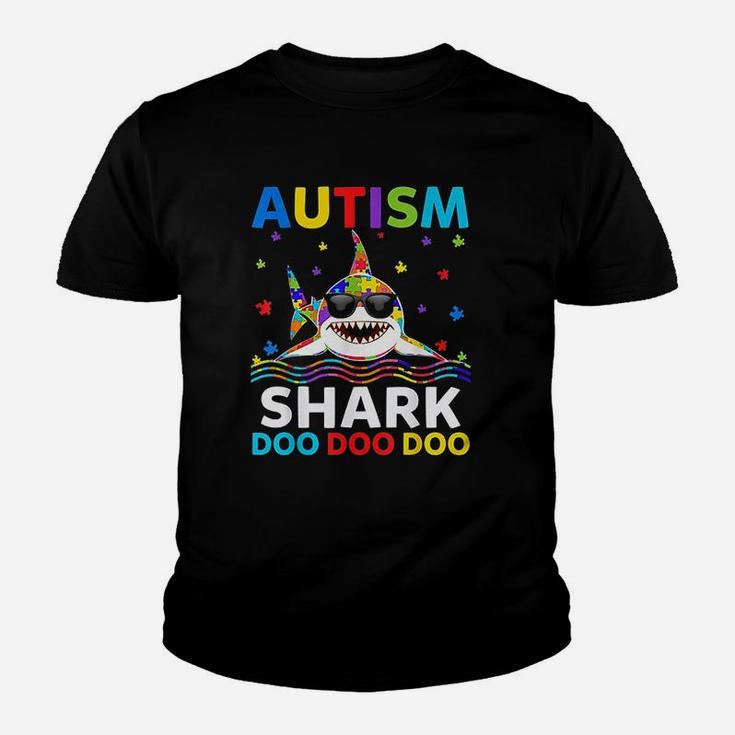 Funny Autism Shark Puzzle Awareness Day Cute Kid T-Shirt