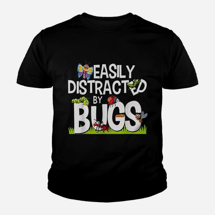 Funny Bug Insects Easily Distracted By Bugs Kid T-Shirt