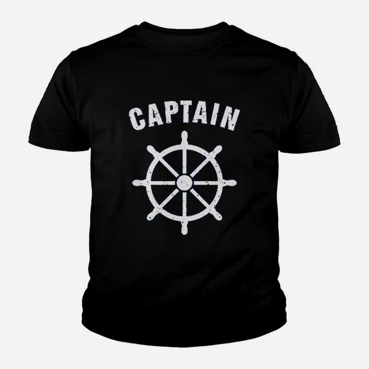 Funny Captain And First Mate Nautical Sailing Gift Kid T-Shirt