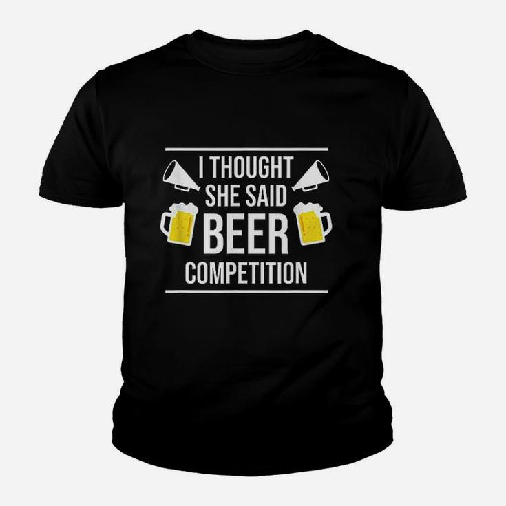 Funny Cheer Dad Beer Competition Cheerleading Kid T-Shirt