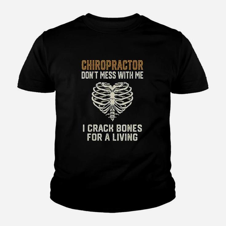 Funny Chiropractor Snap Bones Spine Chiropractic Gift Kid T-Shirt