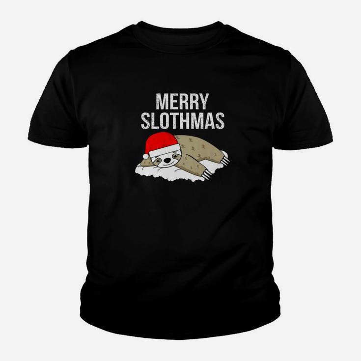 Funny Christmas Xmas Sloth Men Women Kids Kid T-Shirt