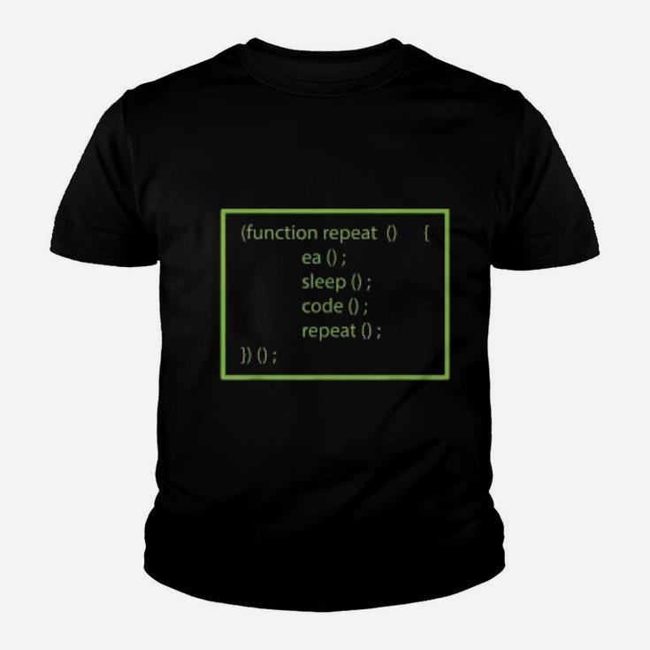 Funny Computer Science Programmer Eat Sleep Code Kid T-Shirt