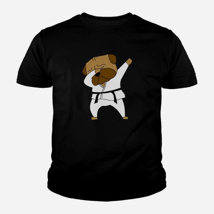 Funny Dabbing English Bulldog Karate Cute Dab Kid T-Shirt