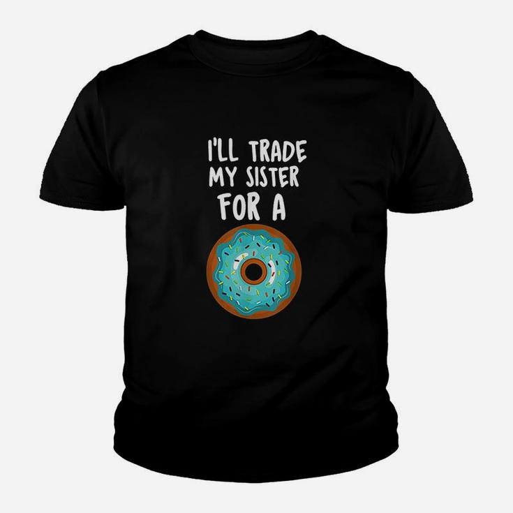Funny Donut I Will Trade My Sister For A Donut Kid T-Shirt