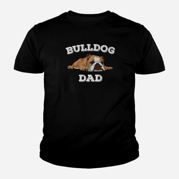 Funny English Bulldog Bulldog Dad Kid T-Shirt