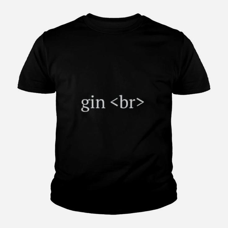 Funny Gin Break Coder Developer Programmer Kid T-Shirt