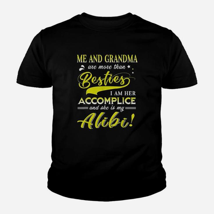 Funny Grandma To Granddaughter More Than Besties Kid T-Shirt