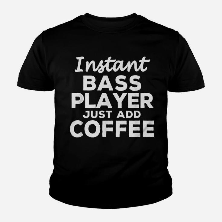 Funny Guitar Bass Players Gift For Coffee Lovers Youth T-shirt