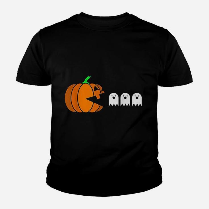 Funny Halloween Pixel Video Game Kid T-Shirt
