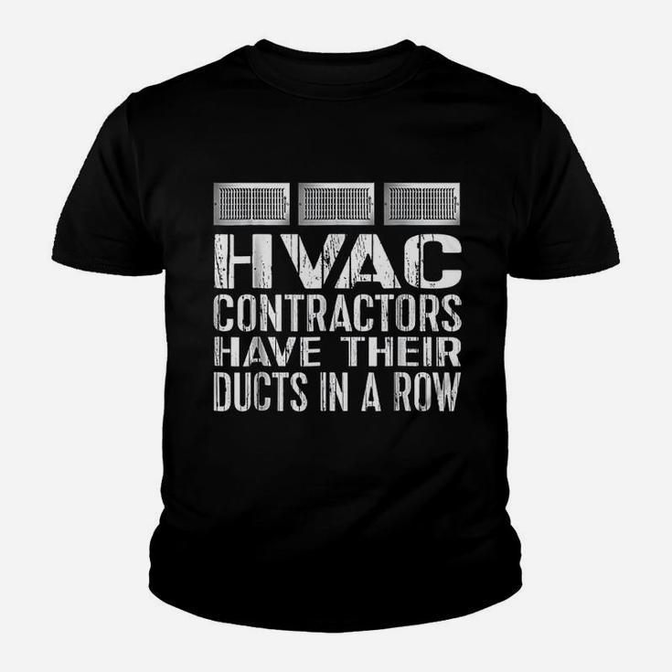 Funny Hvac Heating Cooling Hvac Contractor Kid T-Shirt