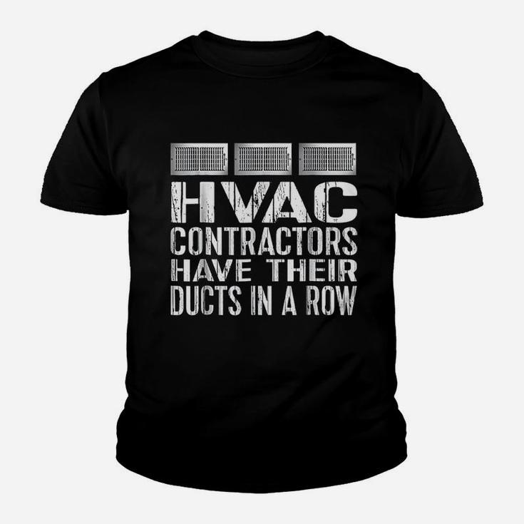 Funny Hvac Heating Cooling Hvac Contractor Kid T-Shirt