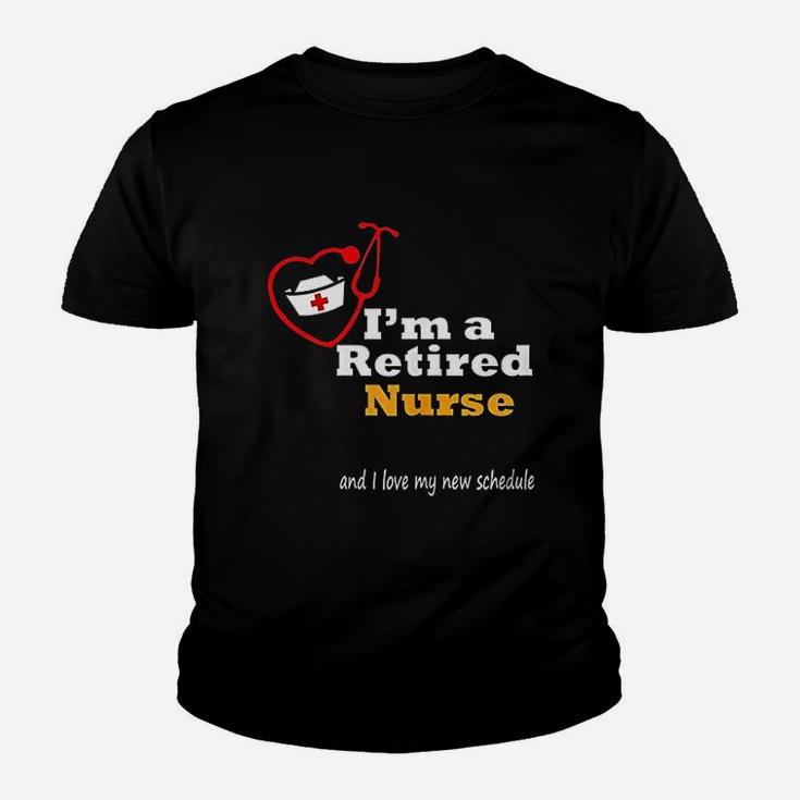 Funny I Am A Retired Nurse Gift For Her Kid T-Shirt