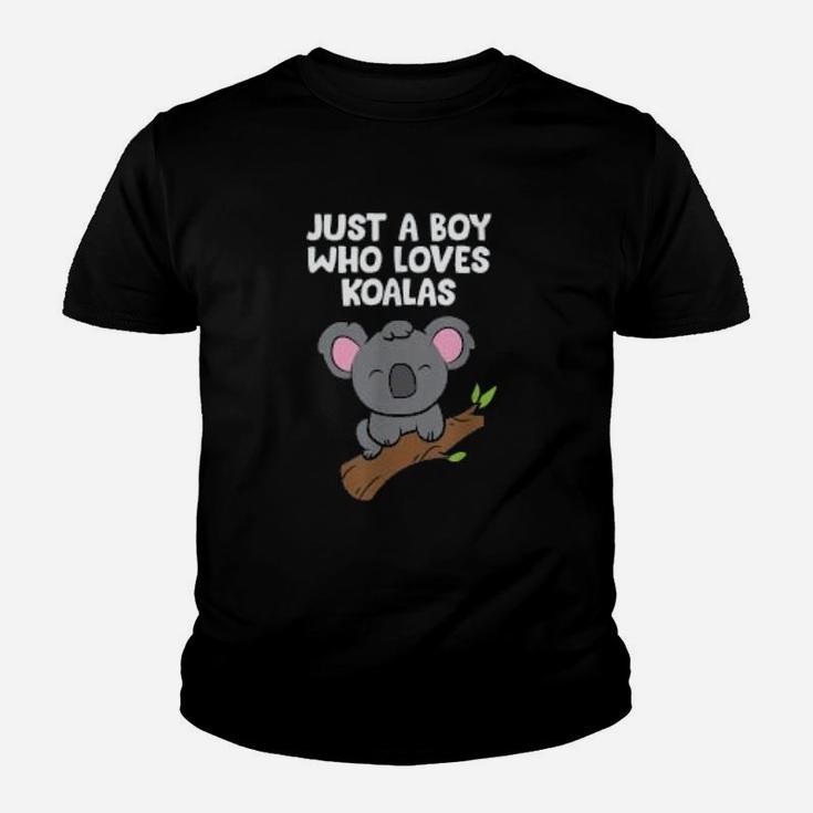 Funny Koala Boy Just A Boy Who Loves Koala Kid T-Shirt