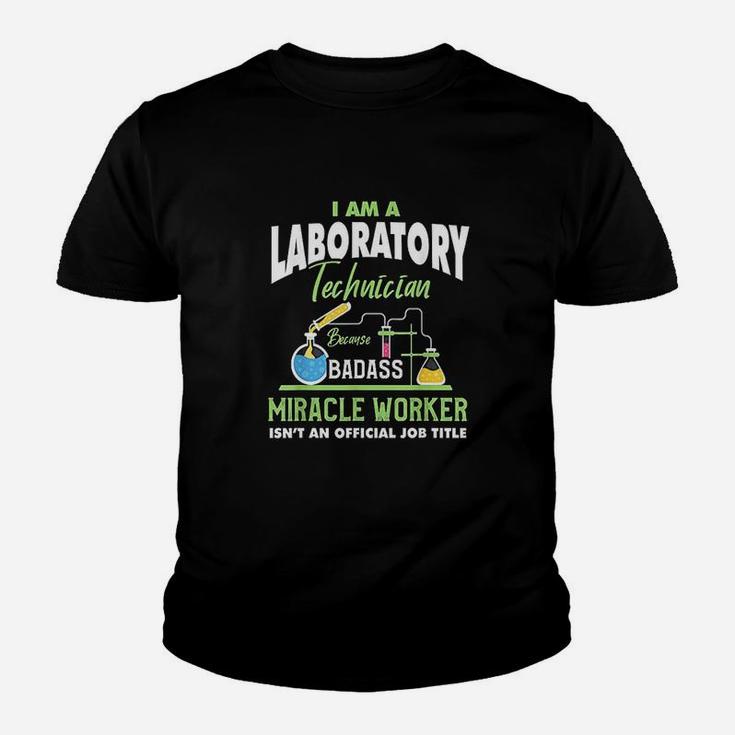 Funny Lab Tech Humor Quote Laboratory Technician Gift Kid T-Shirt