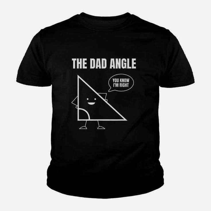 Funny Math Joke Angle Dad Angle Fathers Day Kid T-Shirt
