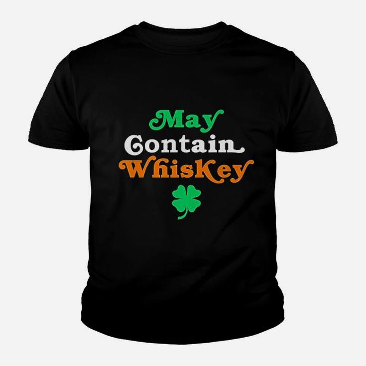 Funny May Contain Whiskey Gifts For Whiskey Lovers Kid T-Shirt