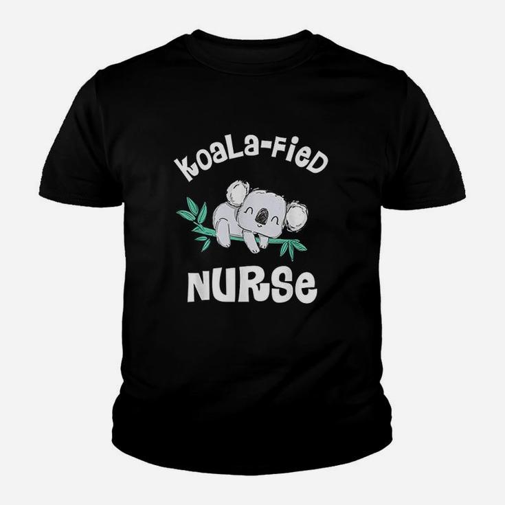 Funny Nurse Qualified Nurse Rn Lpn Gift Koalafied Kid T-Shirt