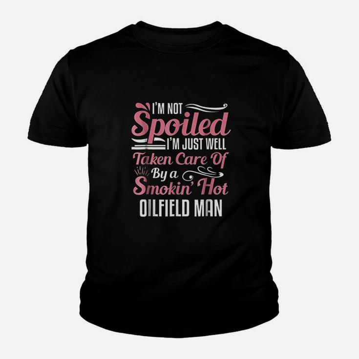 Funny Oilfield Worker Wife I Am Not Spoiled Kid T-Shirt