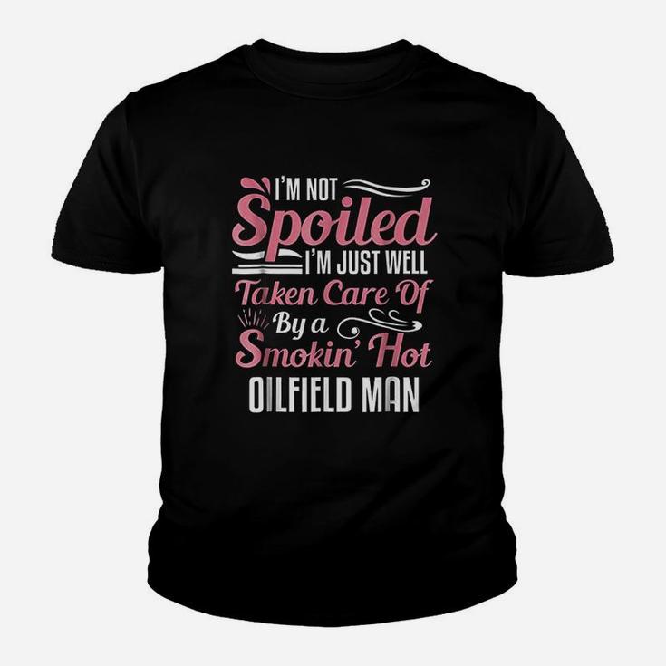 Funny Oilfield Workers Wife I Am Not Spoiled Kid T-Shirt