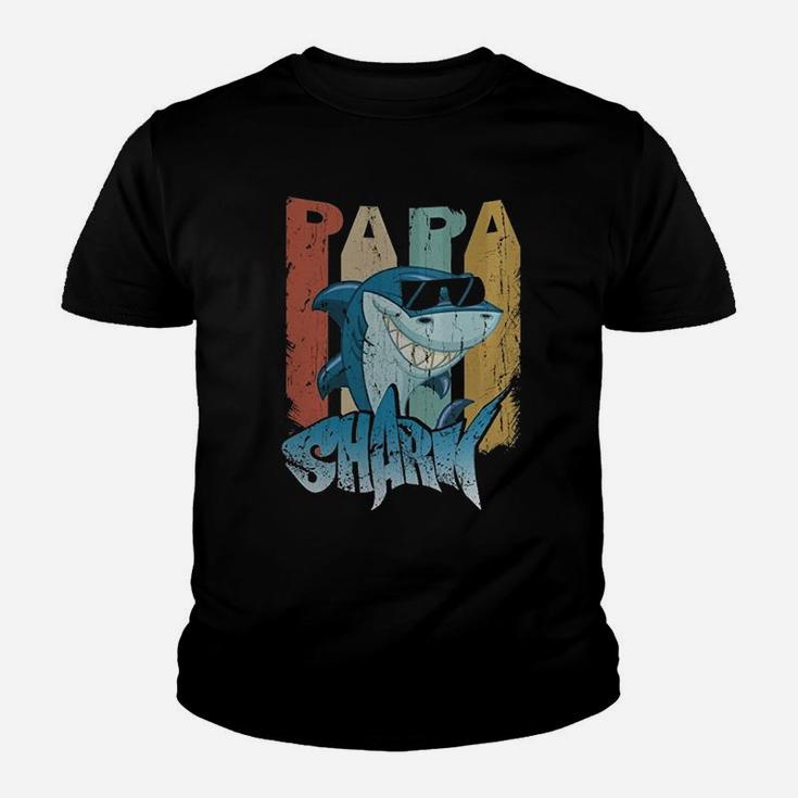 Funny Papa Shark Retro Classic, dad birthday gifts Kid T-Shirt