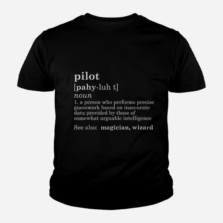 Funny Pilot Definition Dad Fathers Day Gift Kid T-Shirt