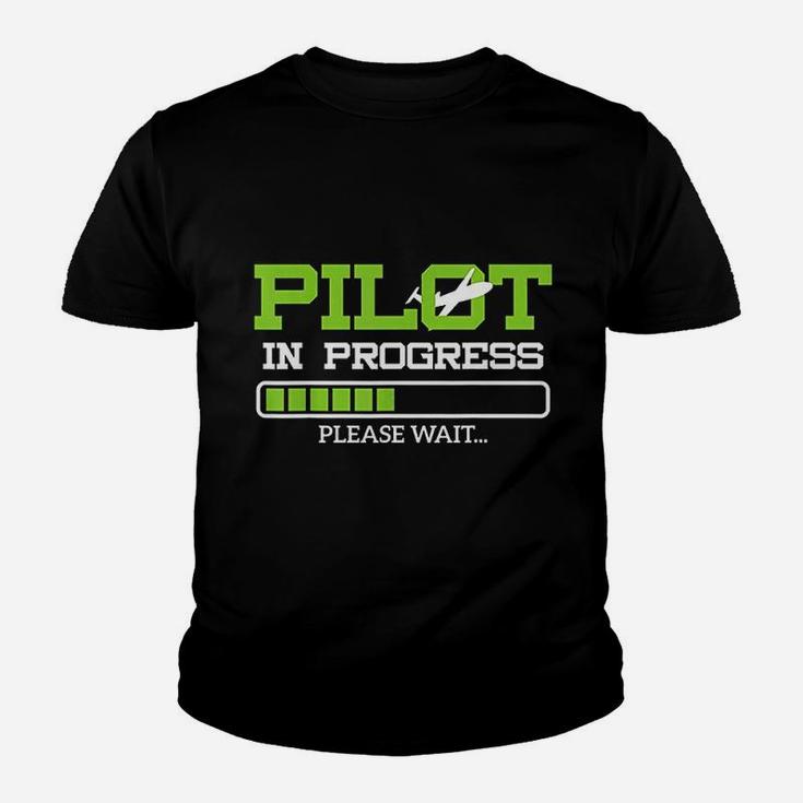 Funny Pilot In Progress Flight Student Gift Idea Kid T-Shirt