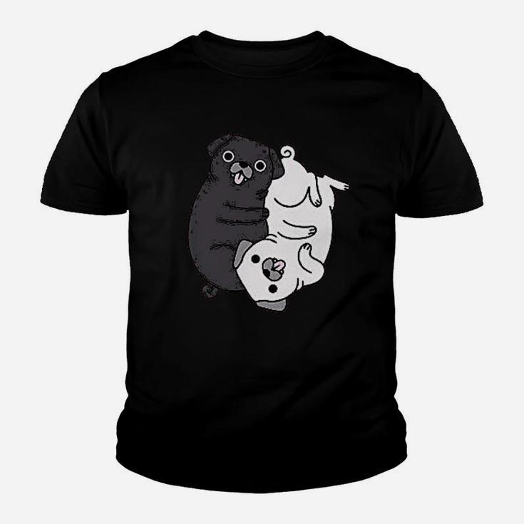 Funny Pug Couple Pug Moms Kid T-Shirt