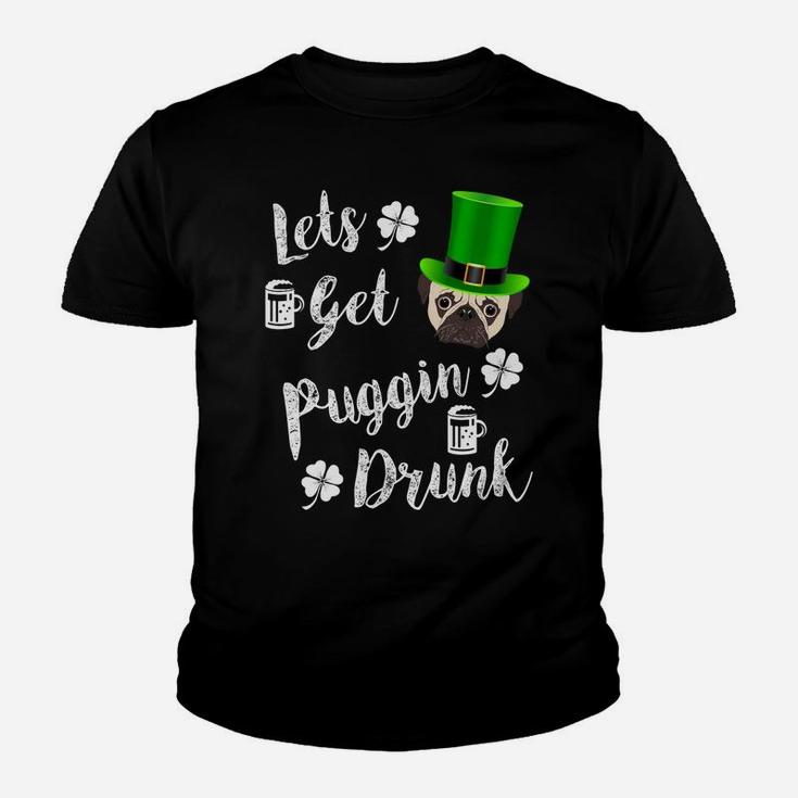 Funny Pug St Patricks Day Pug Dog Kid T-Shirt