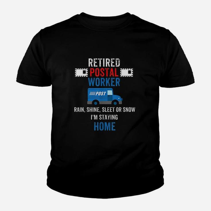 Funny Retired Postal Worker Postman Retirement Gift Kid T-Shirt