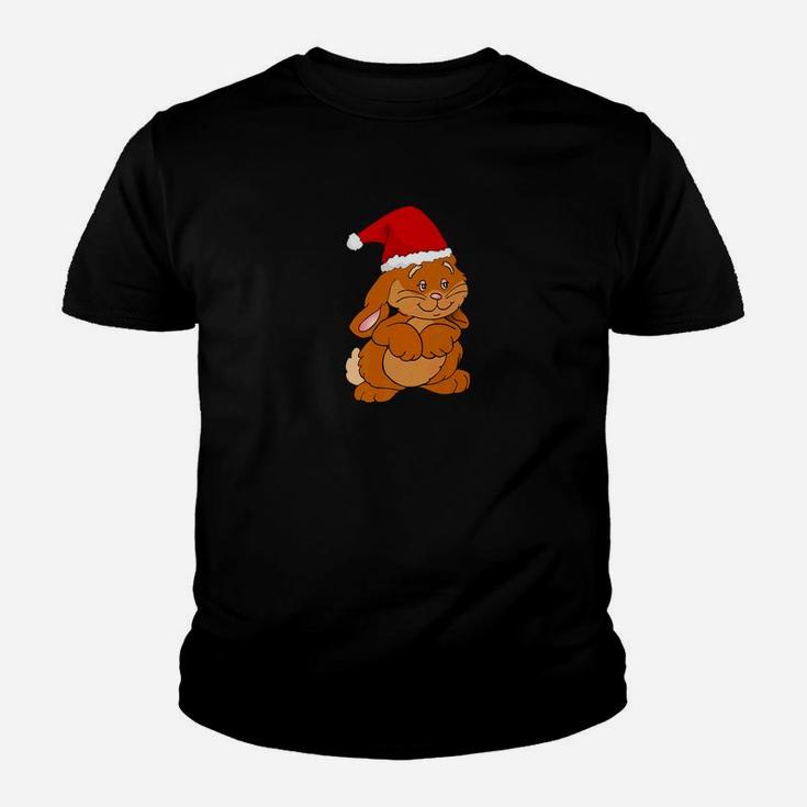 Funny Santa Bunny Rabbit Christmas Holidays Novelty Kid T-Shirt