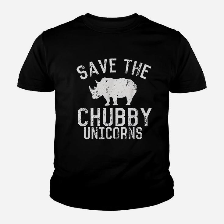 Funny Save The Chubby Unicorns Fat Rhino Vintage Kid T-Shirt